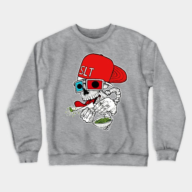 Rollin skull slt classic Miskeldesign Crewneck Sweatshirt by miskel